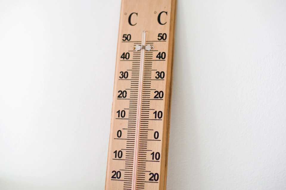 Wooden thermometer temperature temperatures