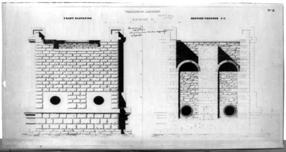 Washington Aqueduct, front elevation LCCN2002718030