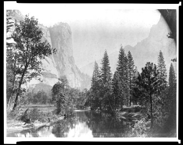 Washington Column with stream in foreground, Yosemite National Park, Calif. LCCN95514058
