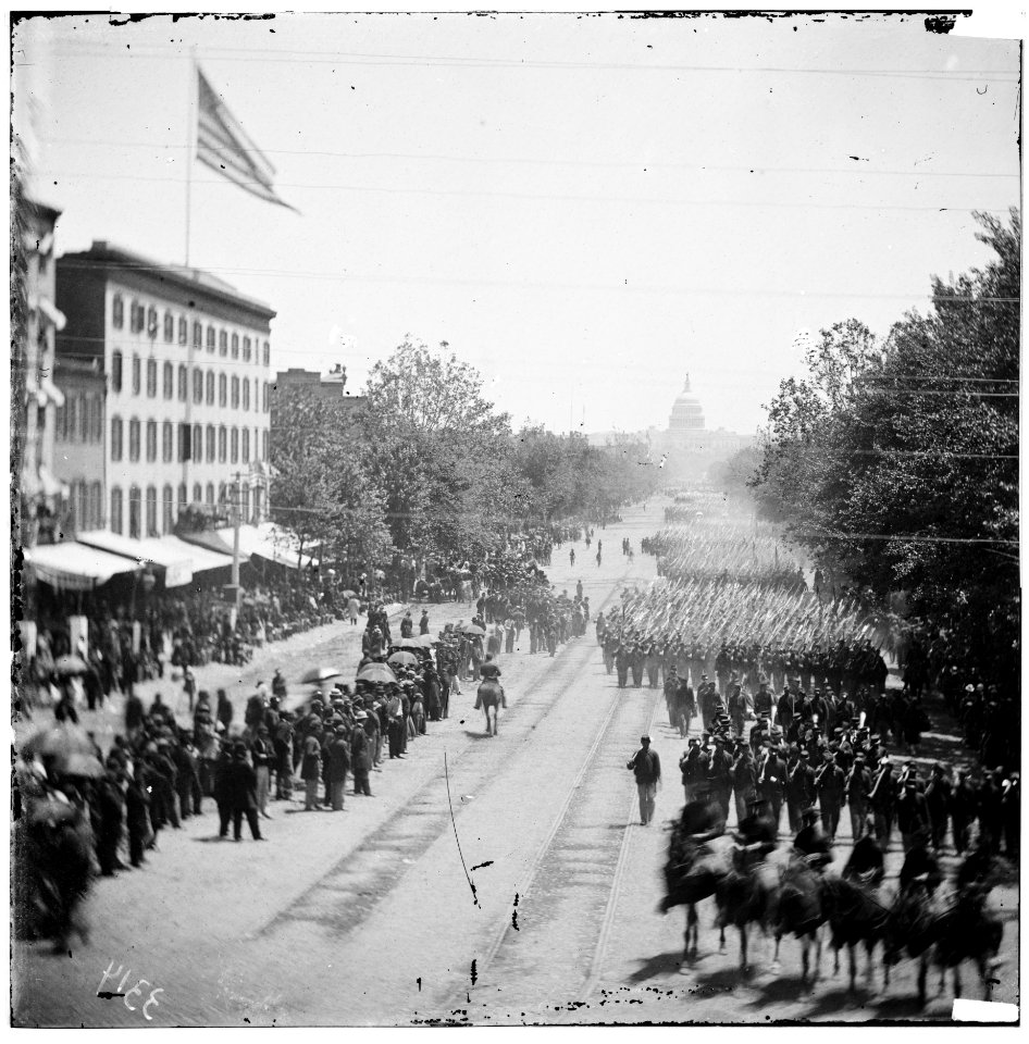 Washington dc infantry units with fixed bayonets