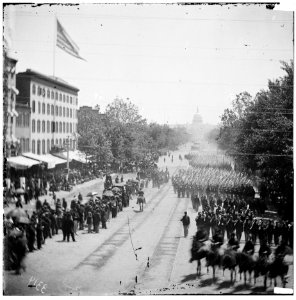 Washington dc infantry units with fixed bayonets