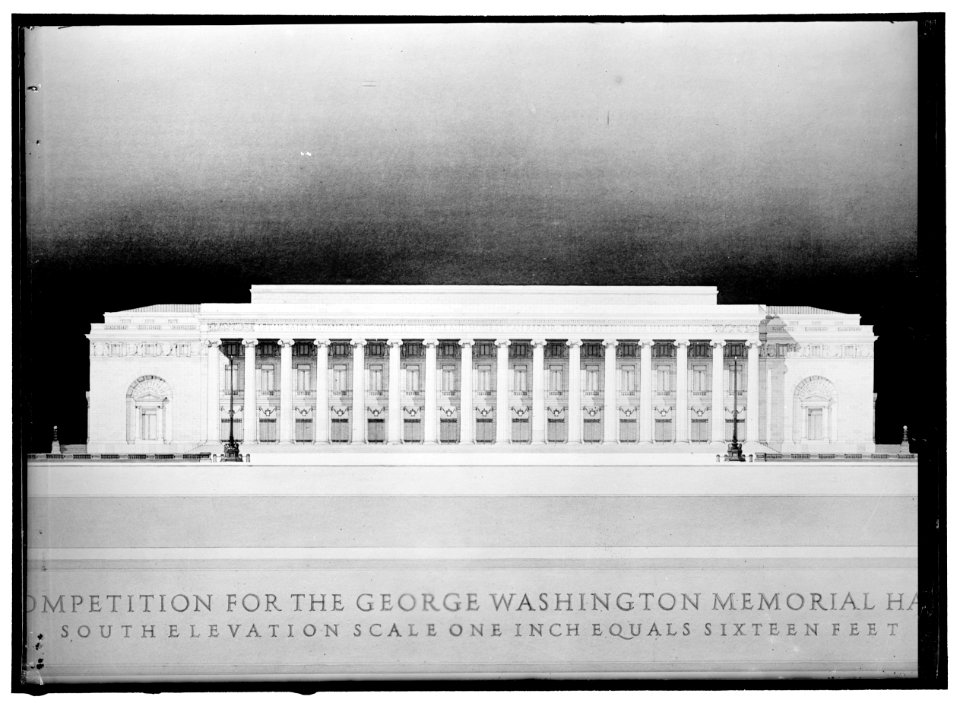 WASHINGTON MEMORIAL. DRAWINGS LOC hec.04219