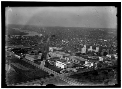 WASHINGTON MONUMENT. VIEW OF PAN AMERICAN UNION AND N.W. FROM MONUMENT LOC hec.10496