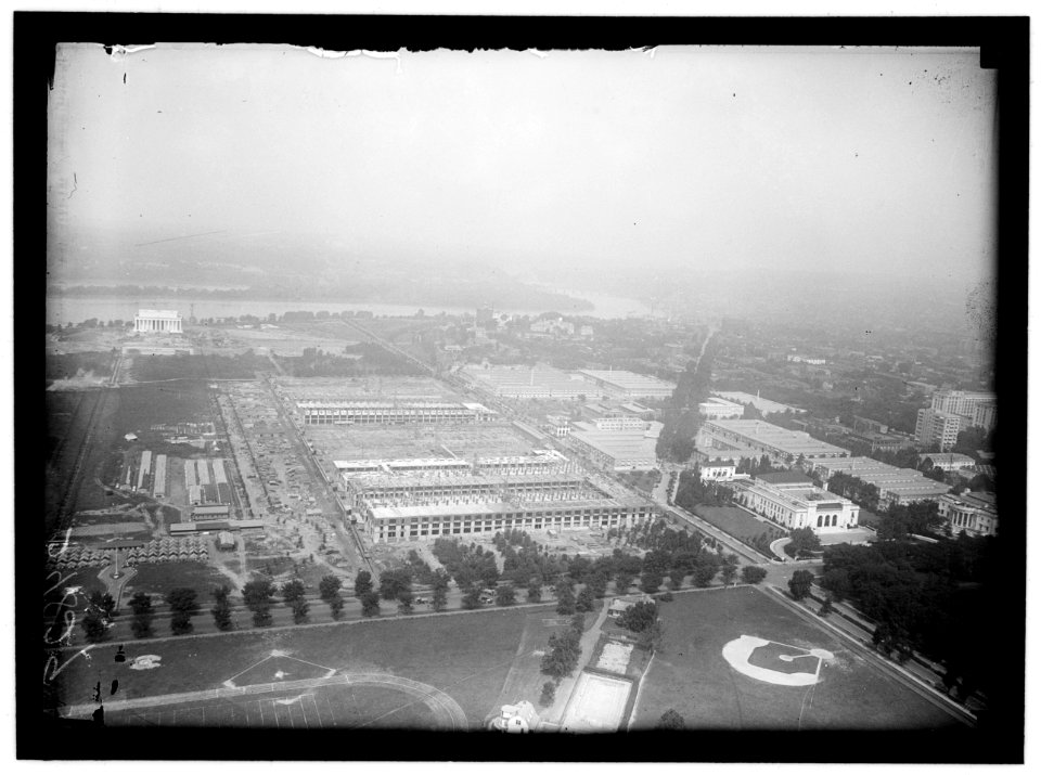 WASHINGTON MONUMENT. VIEW FROM MONUMENT TO N.W. LOC hec.10993