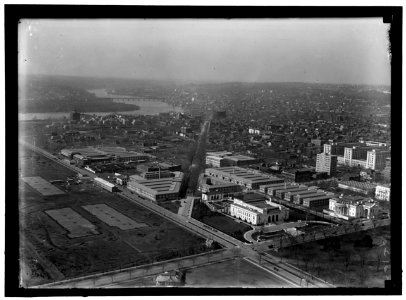 WASHINGTON MONUMENT. VIEW OF PAN AMERICAN UNION AND N.W. FROM MONUMENT LOC hec.10497