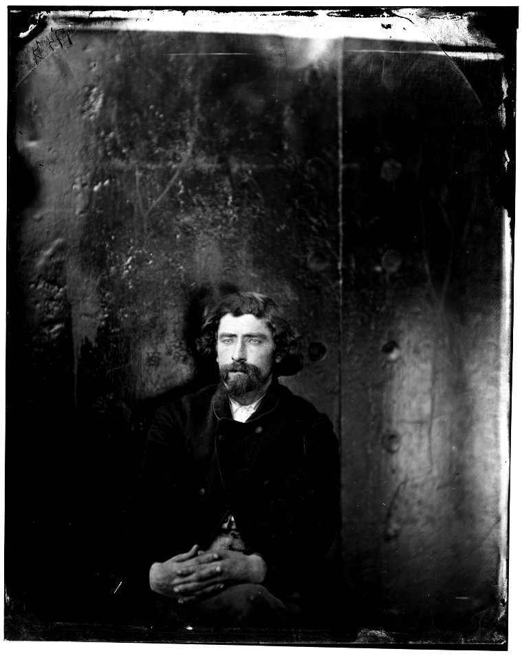 Washington Navy Yard, D.C. Unidentified man, arrested on suspicion of being a conspirator (has been erroneously taken for Dr. Samuel A. Mudd, who had a bald forehead; but is probably Hartman LOC cwpb.04226