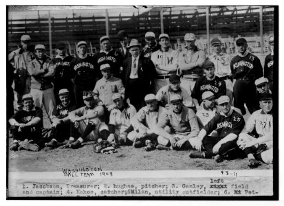 Washington team, Washington AL (baseball) LCCN2014680242