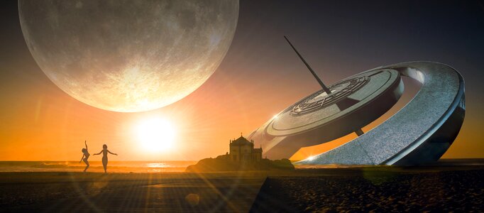 Moon building huge