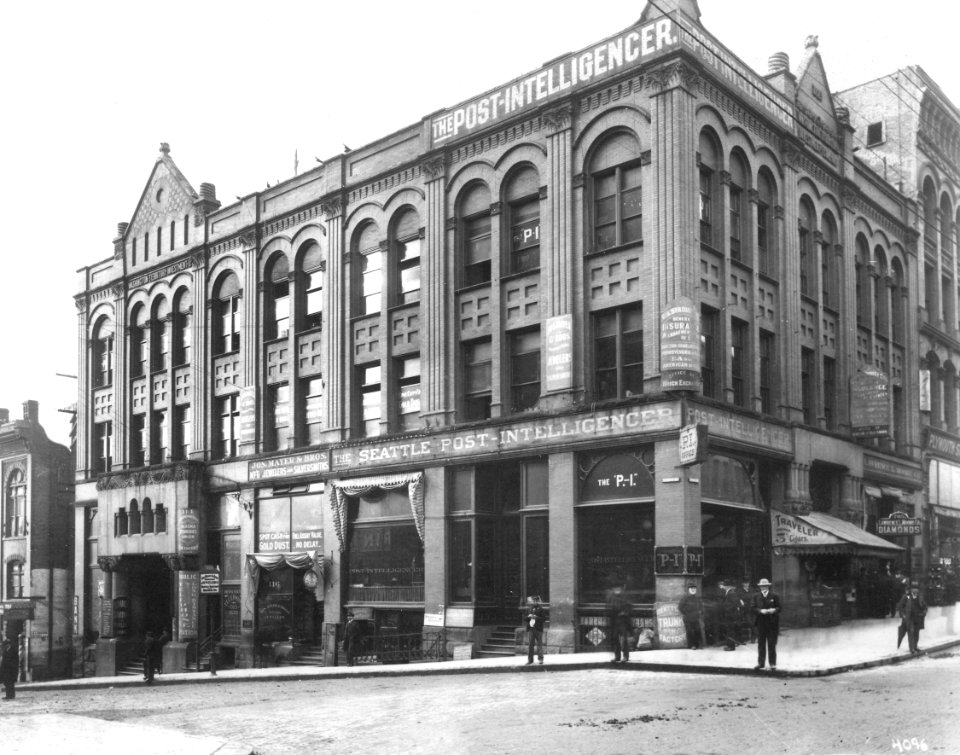 Washington Territory Investment Company Building, northwest corner of 2nd Ave and Cherry St, Seattle (CURTIS 2067)