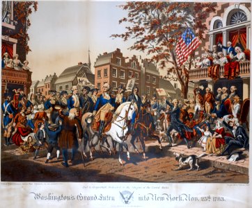 Washington's grand entry into New York, Nov. 25th, 1783
