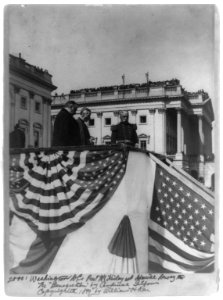 Washington, D.C. - President McKinley and Admiral Dewey at the Benediction by Cardinal Gibbons LCCN96519645