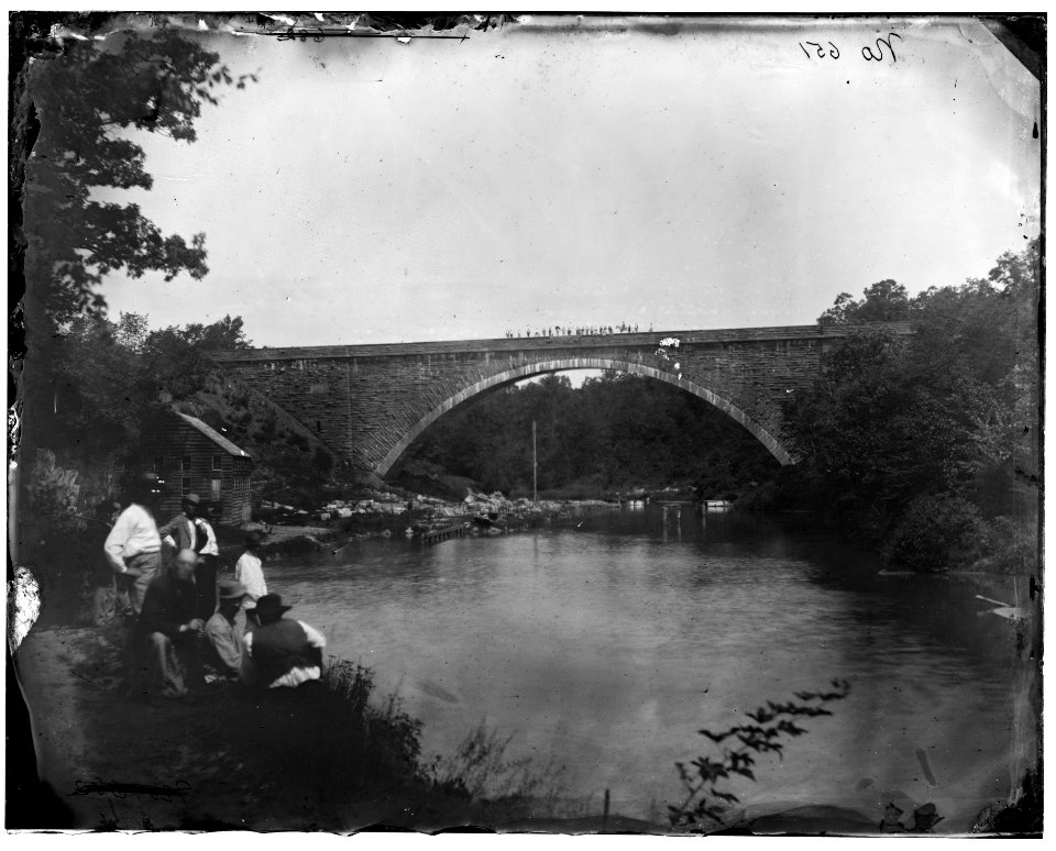 Washington, D.C. Cabin John Bridge in nearby Maryland LOC cwpb.04108