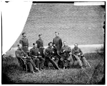 Washington, D.C. Gen. John F. Hartranft and staff, responsible for securing the conspirators at the Arsenal LOC cwpb.04199
