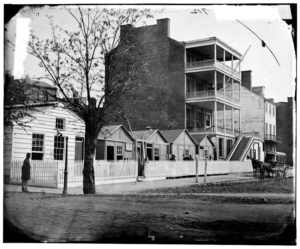 Washington, D.C. Buildings of the Sanitary Commission Home Lodge for Invalid Soldiers, North Capitol near C St. LOC cwpb.04160