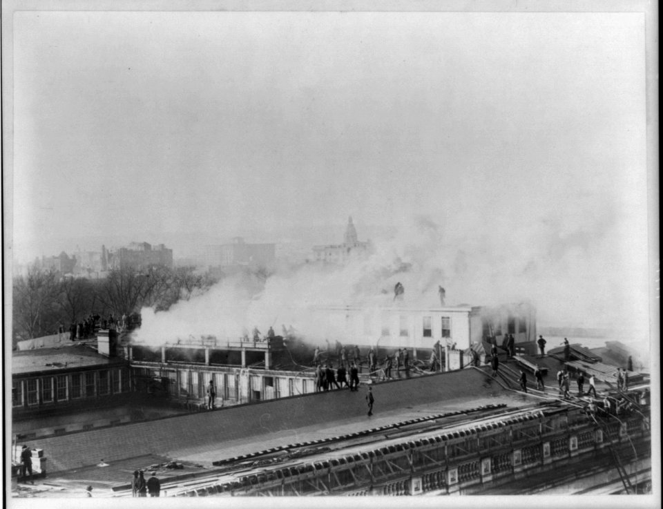 Washington, D.C., Fire Department activities - fighting Treasury fire LCCN2001706162
