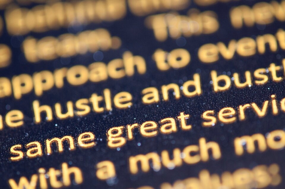 Typography quotation yellow