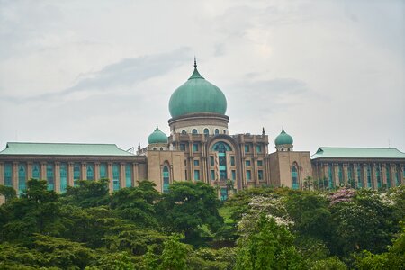 Green asian dome