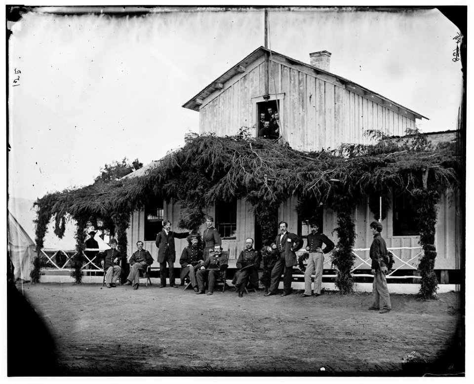 Washington, District of Columbia. Gen. Martin D. Hardin and staff at Fort Slocum