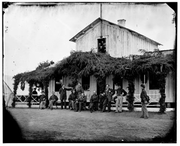 Washington, District of Columbia. Gen. Martin D. Hardin and staff at Fort Slocum