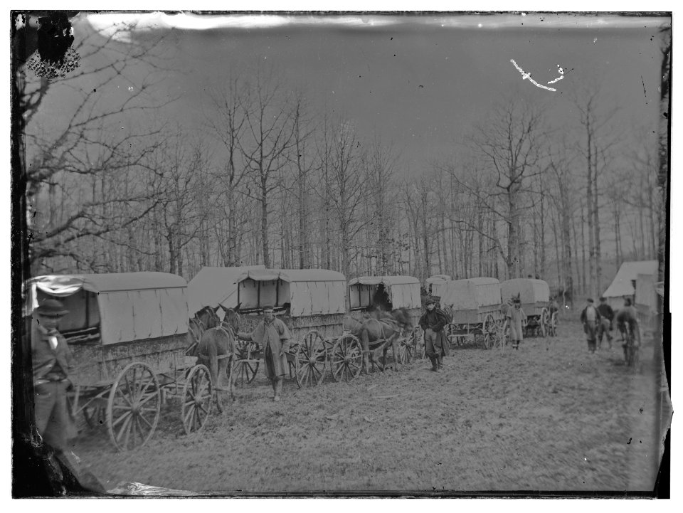 Washington, District of Columbia. Ambulance train at Harewood Hospital. Miller. (v.7, p. 313 - Ambulance train at City Point, Va.) LOC cwpb.01354