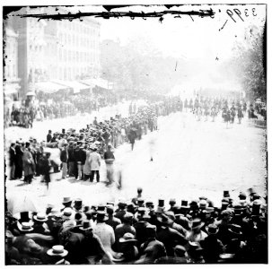 Washington, District of Columbia. The Grand Review of the Army. Gen. John A. Logan's 15th Army Corps passing on Pennsylvania Avenue near the Treasury LOC cwpb.02952