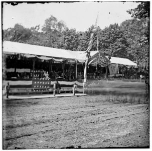 Washington, District of Columbia. The Grand Review of the Army. The Presidential reviewing stand LOC cwpb.02936