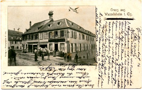 Wasselonne restaurant Au Lion 1895