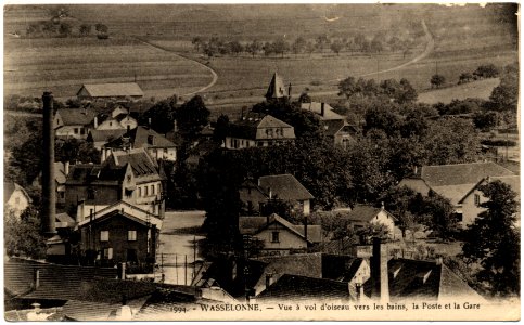 Wasselonne vue générale vers 1920