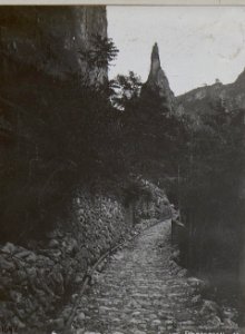 Wasserleitunganlage Cismon-Beretta.. (Ansicht des Leitungsstranges.) (BildID 15645329)