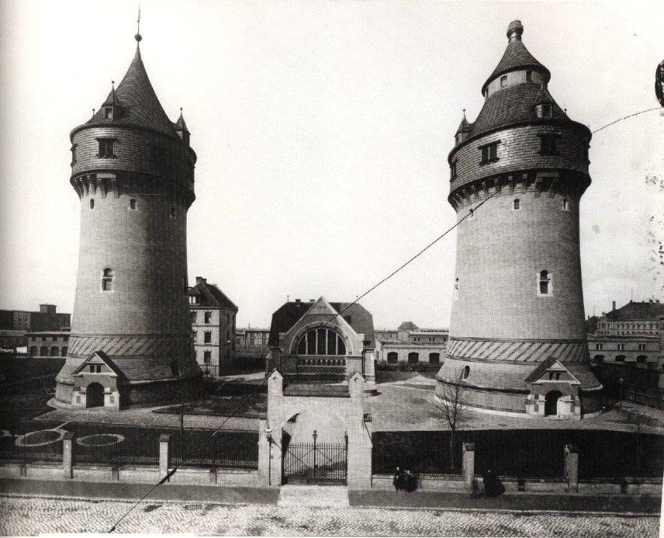 Wassertuerme Heerstrasse Leipzig 1904