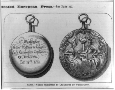 Watch presented to Lafayette by Washington LCCN2006682526
