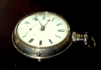 Watch by William Hopeton, London, 1815, silver, brass, steel - Concord Museum - Concord, MA - DSC05835 photo