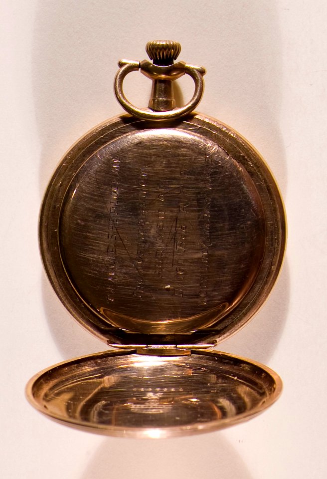 Watch presented to Major Edward Sherlock
