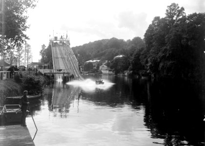 Water chute erected on the River Lee for the Cork Exhibition photo