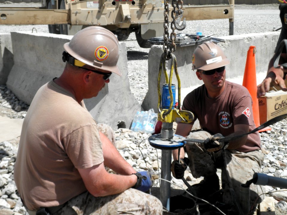 Water well cap repair mission 130419-N-ZZ999-002