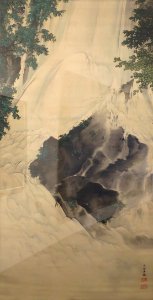 Waterfall, hanging scroll by Mochizuki Gyokusen, Honolulu Museum of Art, 13912.1