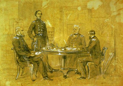 Waud - Scott giving orders