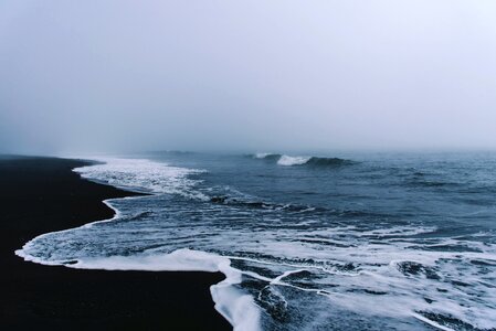 Beach waves nature photo