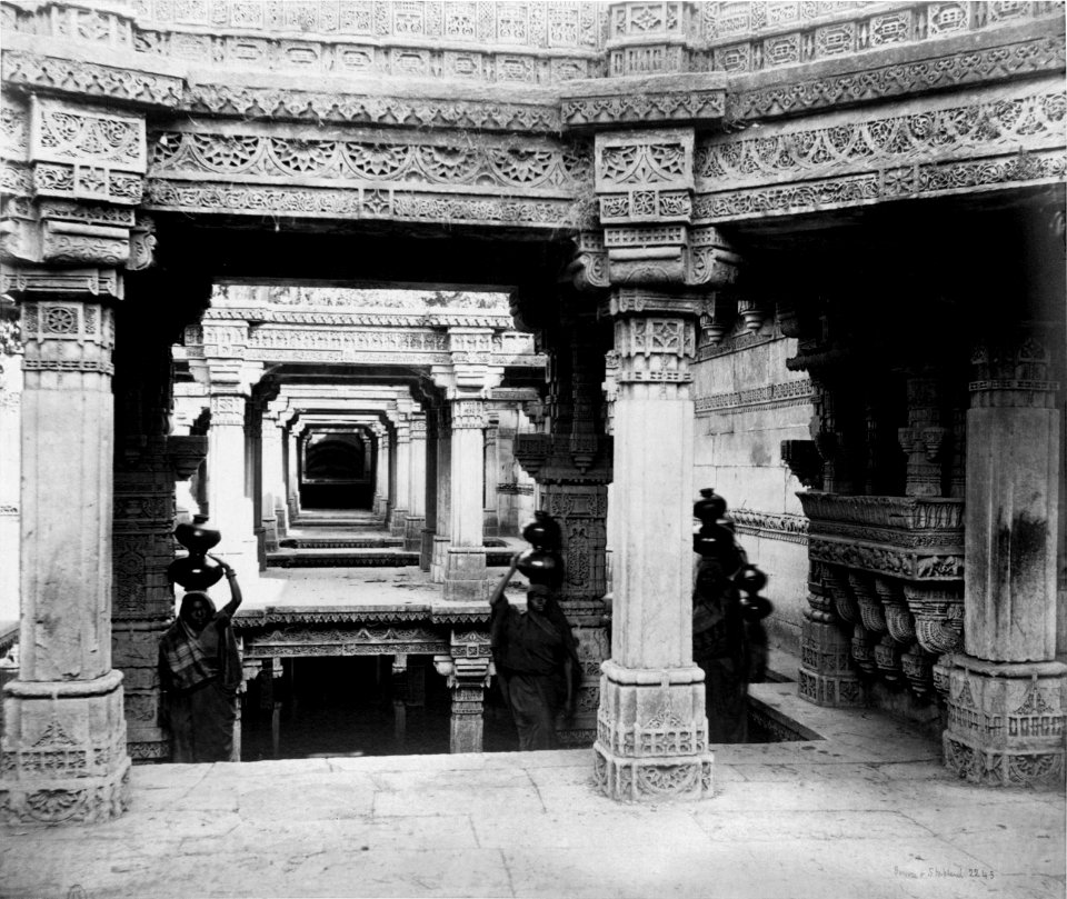 Wav or well at Adalaj, Ahmedabad, retouched
