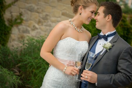 Bride groom wedding couple