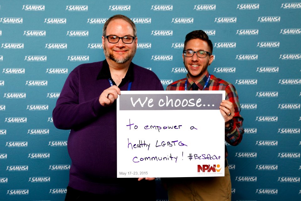 We choose...to empower a healthy LGBTQ community! -BeSafeOut (17974678140)