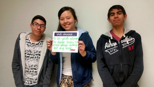 We Choose to be Advocates for Change Today to prevent underage drinking and drug usage. (17942985615)