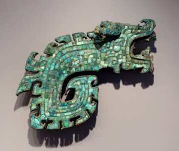 Weapon Handle in the Form of a Dragon, China, Shang dynasty, 14th-11th century BC, bronze with turquoise inlay - Arthur M. Sackler Museum, Harvard University - DSC00788 photo