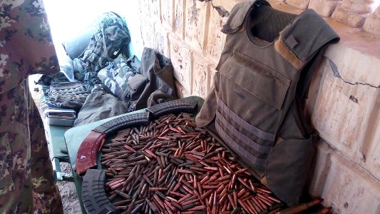 Weapons and military equipment found in Timbuktu, Mali, 8 September 2016 03