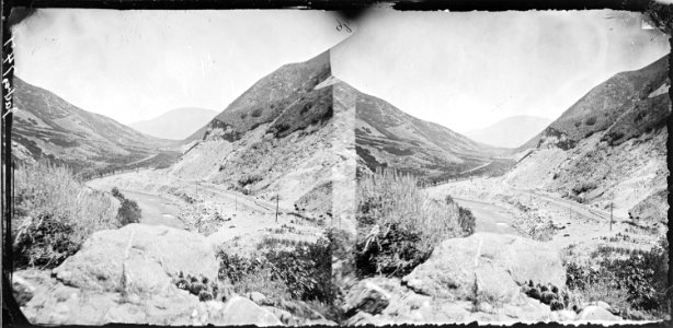 Weber Canyon, east from Devil's Gate. Weber County, Utah - NARA - 517317