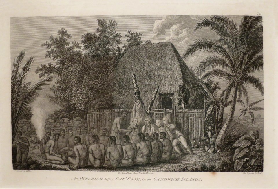 'An Offering before Captain Cook in the Sandwich Islands' John Webber, Honolulu Museum of Art, 5734