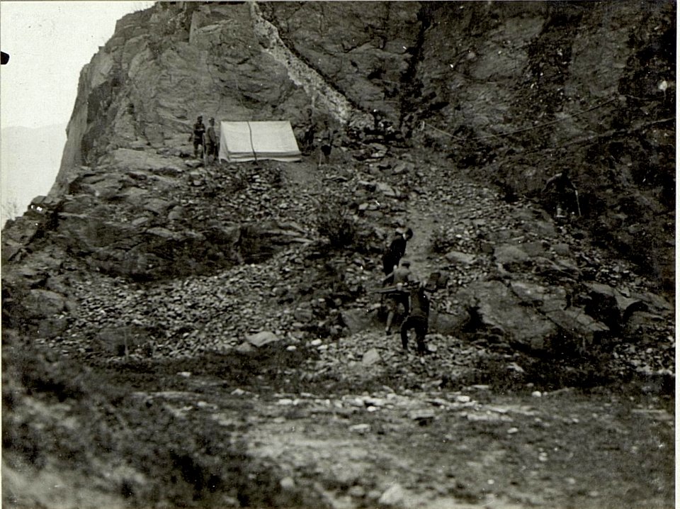 Wegbau, Schwierigkeiten deselben im Hochgebirge (BildID 15520737)
