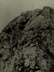 Weganlage unterhalb des Rombongipfels, geschaffen von unseren Truppen. (BildID 15480692)