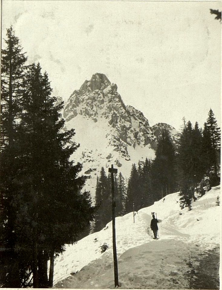 Weg zur Kronalpe, Hintergrund Brückenköpfe 1584. (BildID 15468781)