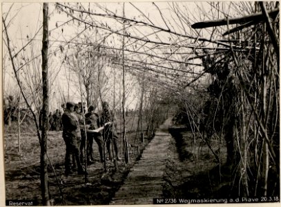Wegmaskierung a.d. Piave 20.3.18. (BildID 15616785)
